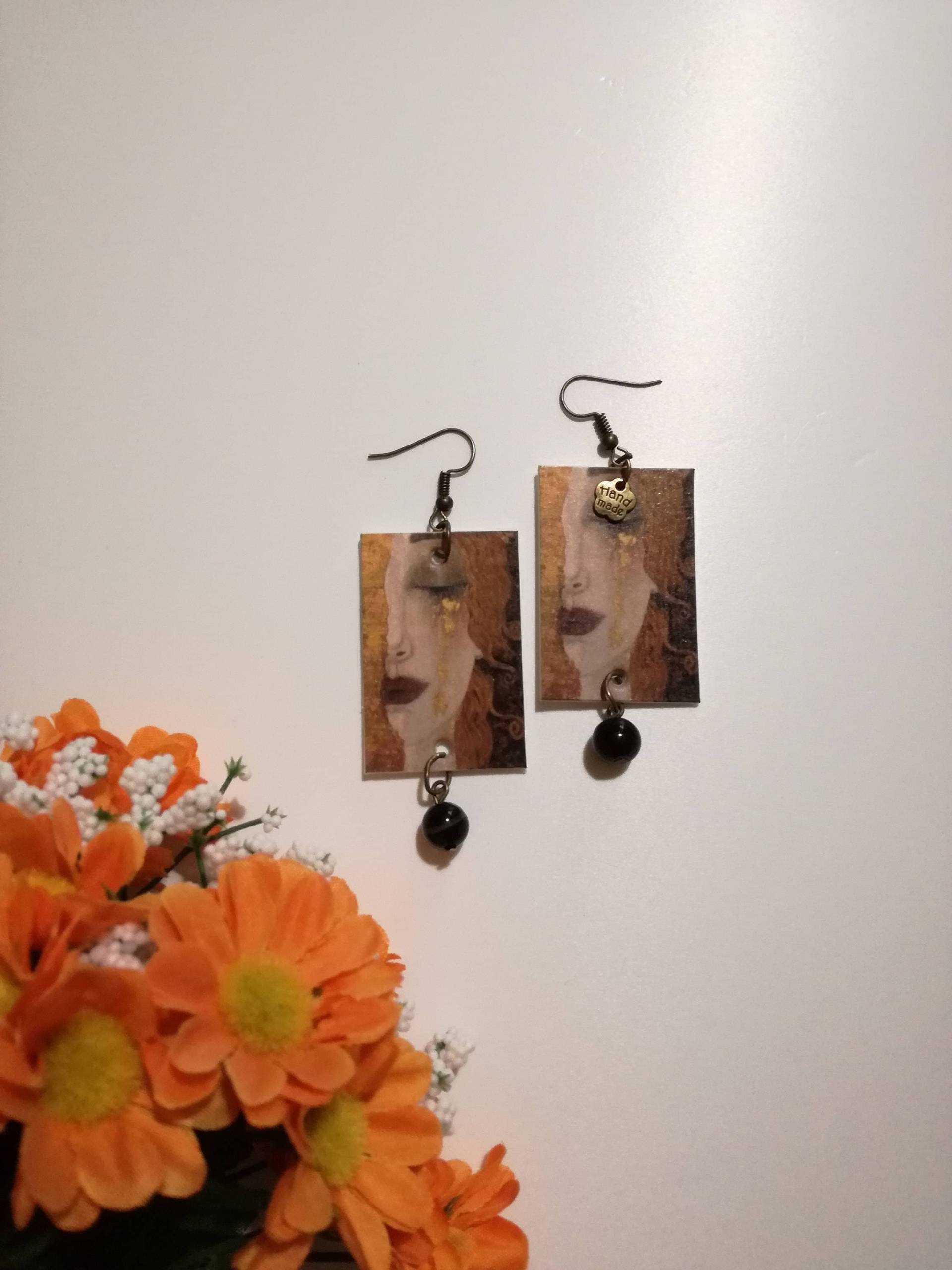 Gustav Klimt Papierohrringe "Freyas Tränen" Gustav Klimt Papierohrringe "Freyas Tränen" von JolieJoieCreazioni