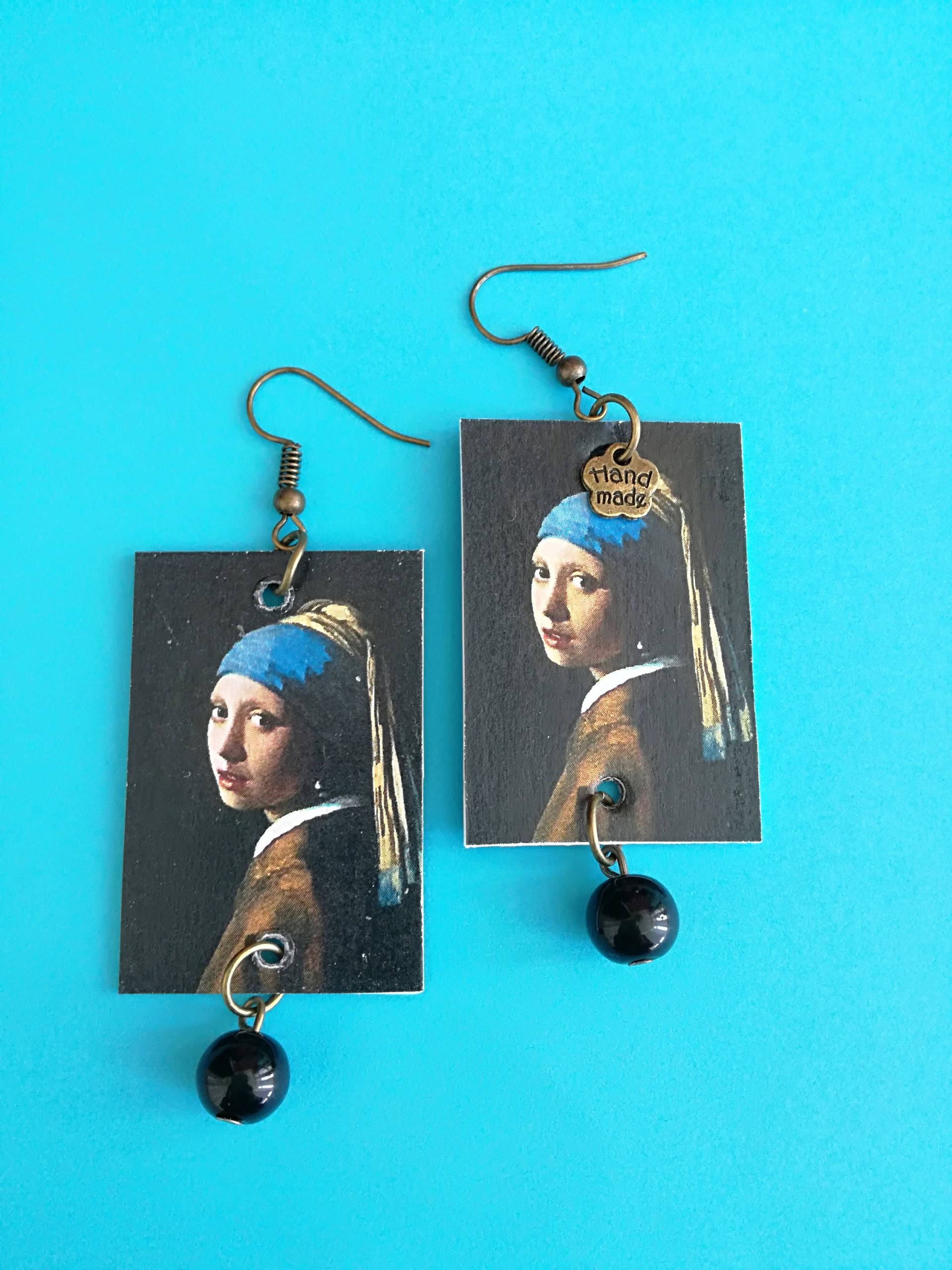 Ohrringe "Girl With A Pearl Earring" Papier Weermer Ohrringe "Girl With A Pearl Earring" Papier Weermer von JolieJoieCreazioni