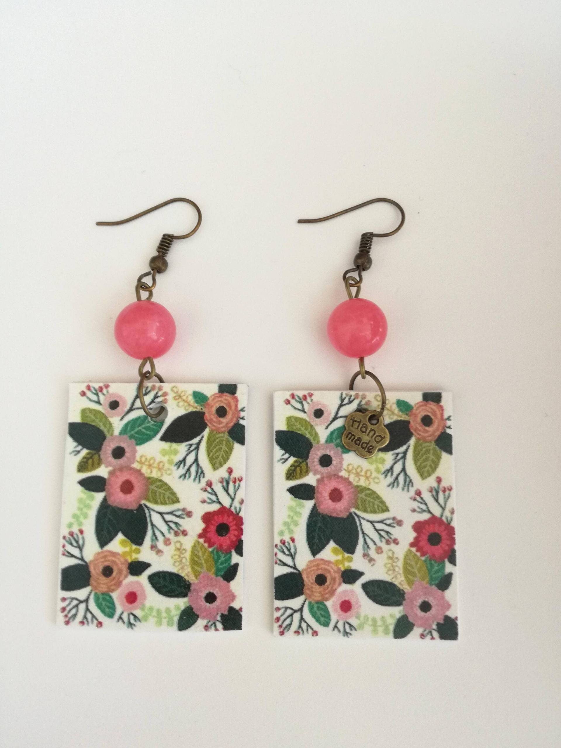 Rosa Jade-Tropfenohrringe Rosa Jade-Tropfenohrringe von JolieJoieCreazioni