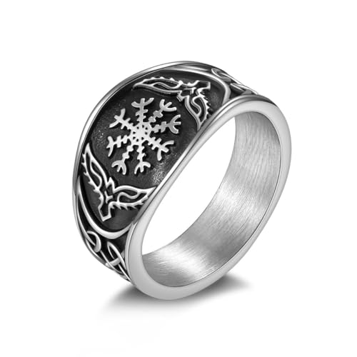Vintage vertikaler Ring Silber Edelstahl unregelmäßiges Ringband für Männer Größe 59 Vintage vertikaler Ring Silber Edelstahl unregelmäßiges Ringband für Männer Größe 59 von Joliernelle