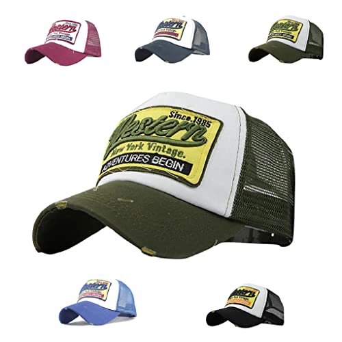 Joligiao Baseballcap Cap mit Mesh-Einsatz Trucker Cap Classic Unisex Snapback Kappe Erwachsene für Damen Herren Schirmmütze von Joligiao