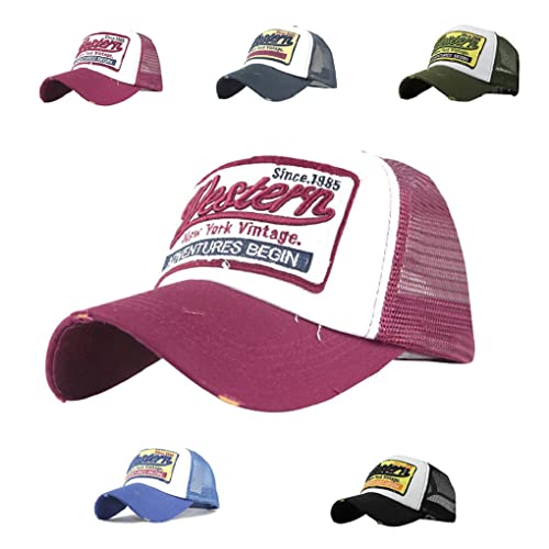 Joligiao Baseballcap Cap mit Mesh-Einsatz Trucker Cap Classic Unisex Snapback Kappe Erwachsene für Damen Herren Schirmmütze von Joligiao