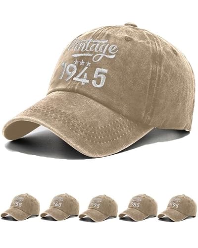 Joligiao Baseballkappe für Herren Baumwolle Basecap Verstellbare Basecap Vintage Baseballkappe Lässige Baseballmütze mit Stickerei Bequeme Unisex Baseball Cap Lustiges Sommer Geburtstag Geschenk von Joligiao