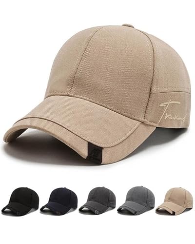 Joligiao Basecap Herren Baseballkappe für Herren und Damen Unisex Cap Einstellbare Pure Colour Outdoor Baseball Cap Sport Cool Mode Baseballmütze Modischste Cotton Cap Beige Einheitsgröße von Joligiao
