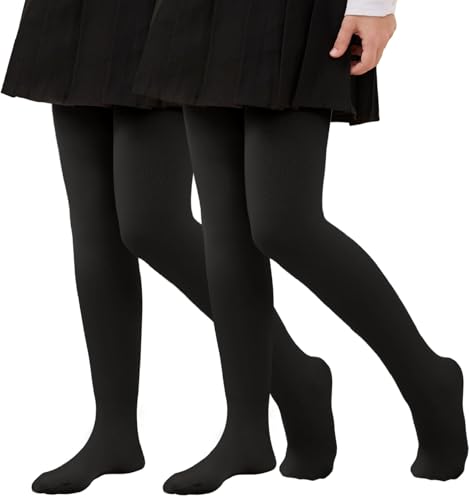 Joligiao Thermo Strumpfhose für Mädchen Winter Atrumpfhose Mädchen mit Fleecefutter Blickdichte Warme Winterstrumpfhosen Thermostrumpfhose Kinder Innenfleece Leggings Dicke Fleece Feinstrumpfhose von Joligiao