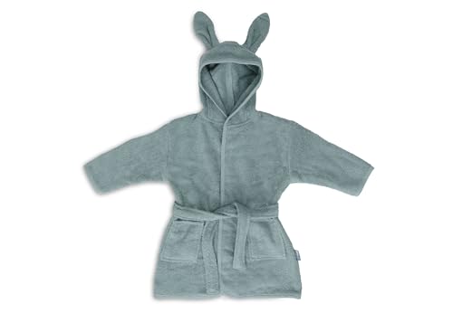 Jollein Baby Frottee Mit Kapuze mit Ohren Bademantel Kinder, Sea Green, 3-4 Jahre von Jollein