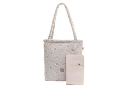 Jollein Wickeltasche Shopper - Teddy Lovely - 100% Polyester - Kinderwagentasche - Babytasche Multifunktional von Jollein