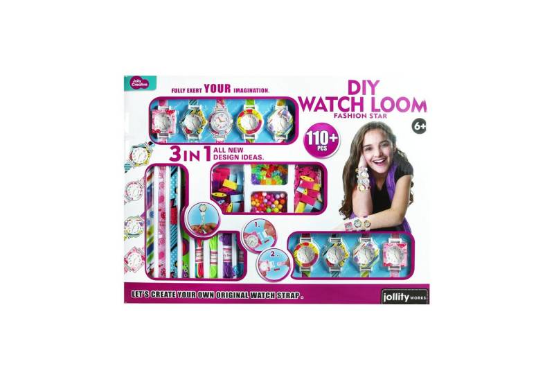 Jollity Armband Set DIY Set 110-Teilig Uhr und Armbänder gestalten Bastelset für Mode-Fans Jollity Armband Set DIY Set 110-Teilig Uhr und Armbänder gestalten Bastelset für Mode-Fans von Jollity