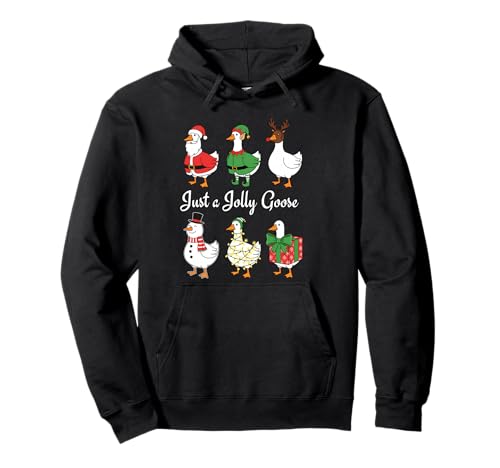 Just a Jolly Goose Holiday Christmas Goose Herren Damen Kinder Pullover Hoodie von Jolly Goose Holiday Fun for Kids and Adults