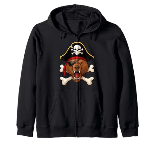 Bär, Pirat, Jolly Roger, Flagge, Halloween, Jungen, Mädchen, Kinder Kapuzenjacke Bär, Pirat, Jolly Roger, Flagge, Halloween, Jungen, Mädchen, Kinder Kapuzenjacke von Jolly Roger Bear Pirate Halloween