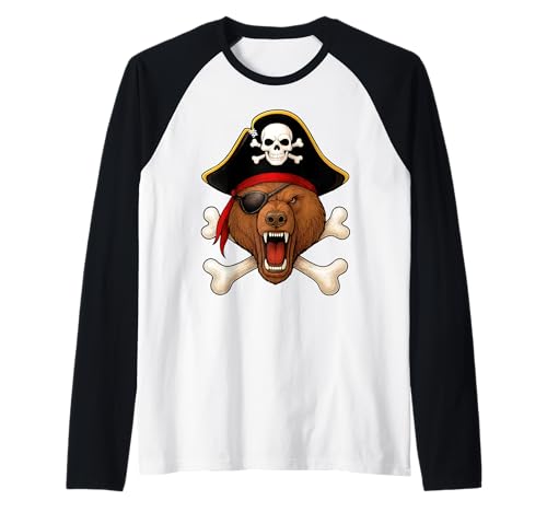 Bär, Pirat, Jolly Roger, Flagge, Halloween, Jungen, Mädchen, Kinder Raglan Bär, Pirat, Jolly Roger, Flagge, Halloween, Jungen, Mädchen, Kinder Raglan von Jolly Roger Bear Pirate Halloween