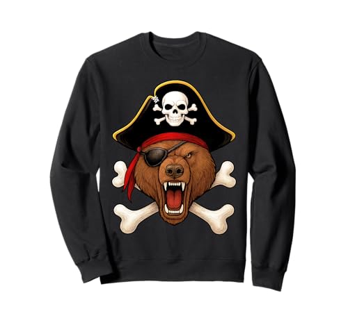 Bär, Pirat, Jolly Roger, Flagge, Halloween, Jungen, Mädchen, Kinder Sweatshirt Bär, Pirat, Jolly Roger, Flagge, Halloween, Jungen, Mädchen, Kinder Sweatshirt von Jolly Roger Bear Pirate Halloween