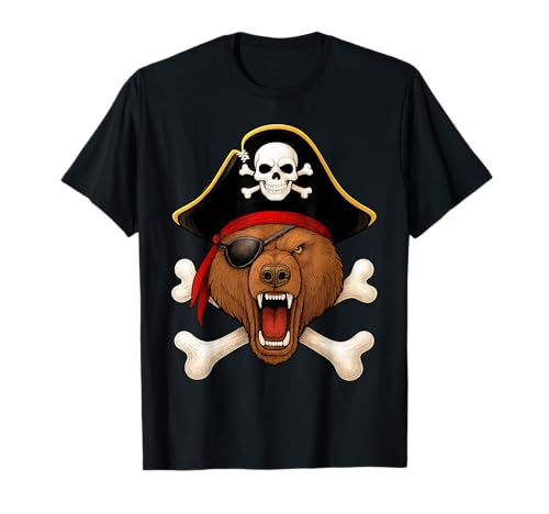 Bär, Pirat, Jolly Roger, Flagge, Halloween, Jungen, Mädchen, Kinder T-Shirt Bär, Pirat, Jolly Roger, Flagge, Halloween, Jungen, Mädchen, Kinder T-Shirt von Jolly Roger Bear Pirate Halloween