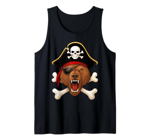 Bär, Pirat, Jolly Roger, Flagge, Halloween, Jungen, Mädchen, Kinder Tank Top Bär, Pirat, Jolly Roger, Flagge, Halloween, Jungen, Mädchen, Kinder Tank Top von Jolly Roger Bear Pirate Halloween