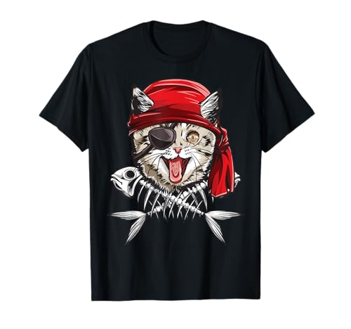 Cat Pirate Boys Men Jolly Roger Flag Skull And Crossbones T-Shirt Cat Pirate Boys Men Jolly Roger Flag Skull And Crossbones T-Shirt von Jolly Roger Pirate Clothing