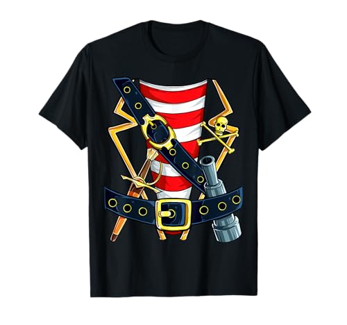 Piraten-Kostüm, T-Shirt, lustiges Halloween-Design, für Herren T-Shirt Piraten-Kostüm, T-Shirt, lustiges Halloween-Design, für Herren T-Shirt von Jolly Roger Pirate Clothing