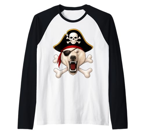 Eisbär Pirat Jolly Roger Flagge Halloween Jungen Mädchen Kinder Raglan Eisbär Pirat Jolly Roger Flagge Halloween Jungen Mädchen Kinder Raglan von Jolly Roger Polar Bear Pirate Halloween