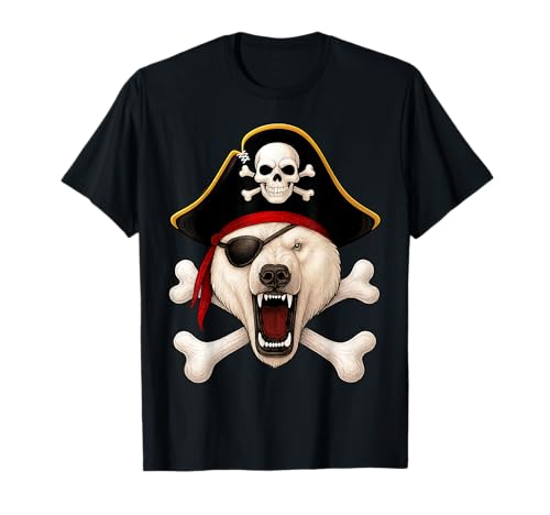 Eisbär Pirat Jolly Roger Flagge Halloween Jungen Mädchen Kinder T-Shirt Eisbär Pirat Jolly Roger Flagge Halloween Jungen Mädchen Kinder T-Shirt von Jolly Roger Polar Bear Pirate Halloween
