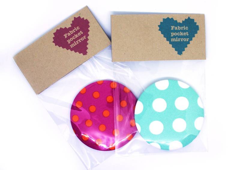 Dotty Handtasche Spiegel | Taschenspiegel Stoffspiegel Fette Muster Geschenk Für Mama Tochter Kleines Lehrer Dotty Handtasche Spiegel | Taschenspiegel Stoffspiegel Fette Muster Geschenk Für Mama Tochter Kleines Lehrer von JollyGoodCreations