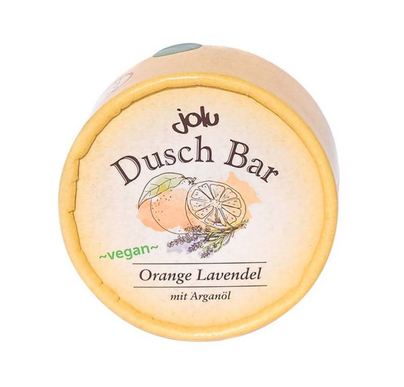 Jolu Feste Duschseife Dusch Bar - Orange Lavendel 100g von Jolu