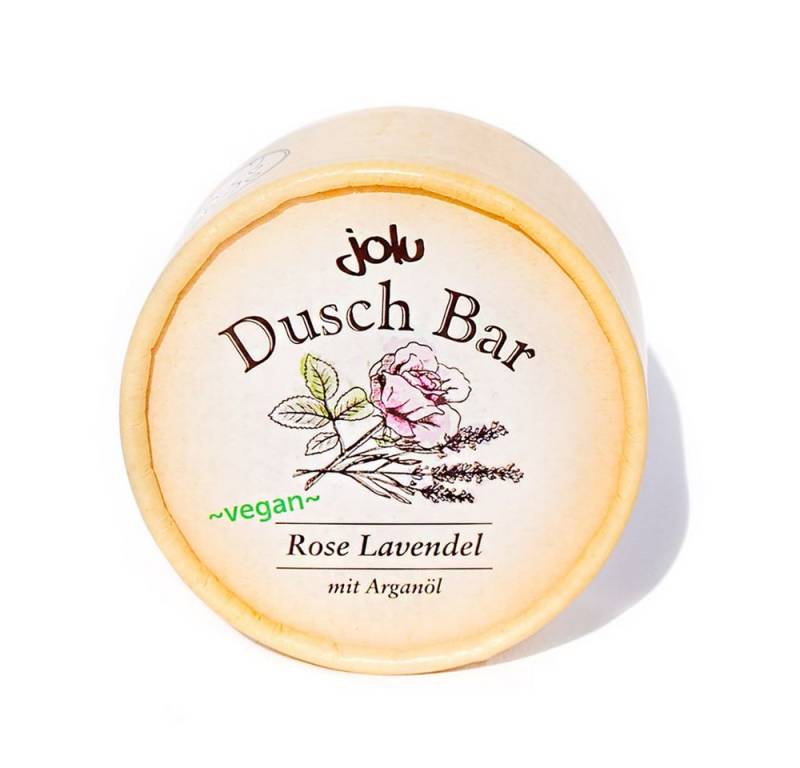 Jolu Feste Duschseife Dusch Bar - Rose Lavendel 100g von Jolu