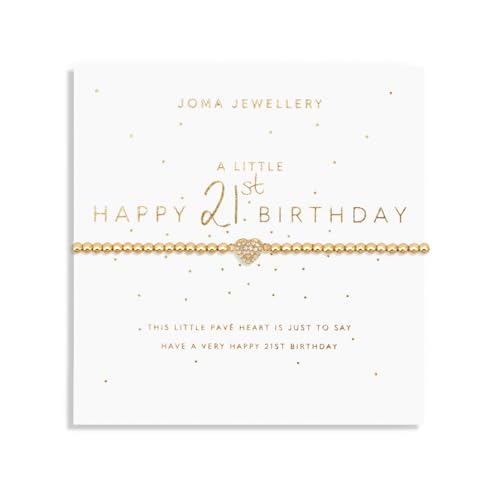 Joma Jewellery A Little Happy 21ST Armband, vergoldet, 17,5 cm, Stretch-Armband Joma Jewellery A Little Happy 21ST Armband, vergoldet, 17,5 cm, Stretch-Armband von Joma Jewellery