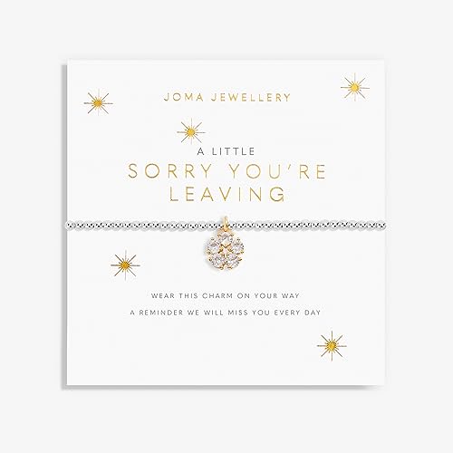 Joma Jewellery Armband mit Aufschrift "A Little SORRY YOU RELEAVING", 17,5 cm dehnbar, verstellbar, stapelbar von Joma Jewellery