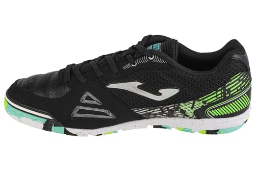 Joma Mundial 2401 IN MUNS2401IN, Herren, Hallenschuhe, Black/Silver/Green, 46 EU von Joma