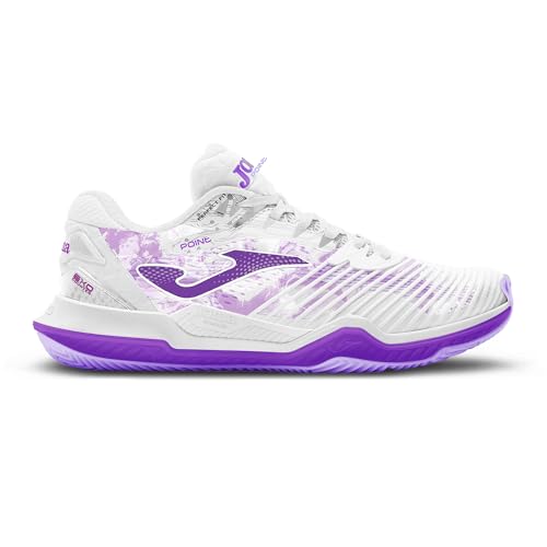 Joma Damen-Sneaker Point, Größe 37-41 - Clay, Reactive Ball-Sohle, die Stöße absorbiert und Verdrehungen der Gelenke verhindert, weiß, 38 EU Joma Damen-Sneaker Point, Größe 37-41 - Clay, Reactive Ball-Sohle, die Stöße absorbiert und Verdrehungen der Gelenke verhindert, weiß, 38 EU von Joma