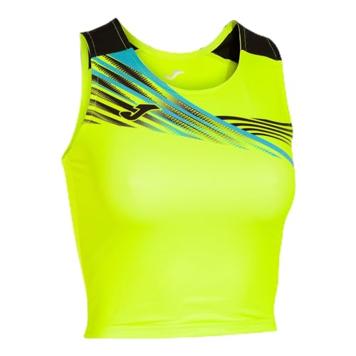 Joma Damen Top Elite X Tshirt, Neongelb/Schwarz, S von Joma