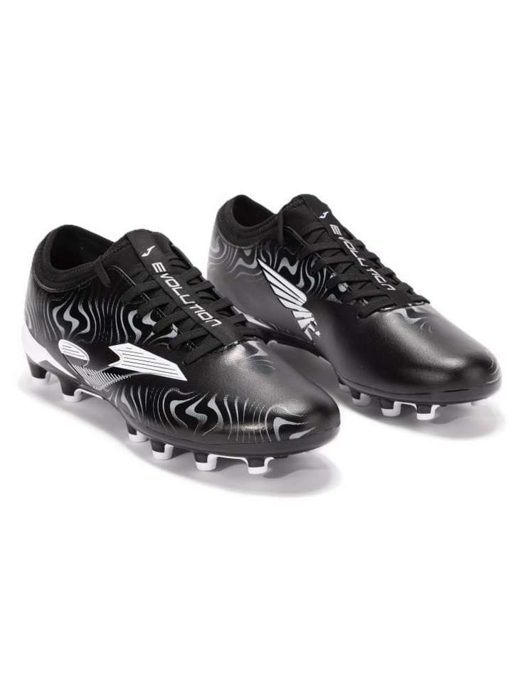 Joma Evolution 2501 FG (für feste Böden, Naturrasen) schwarz/weiss Herren Fußballschuh von Joma
