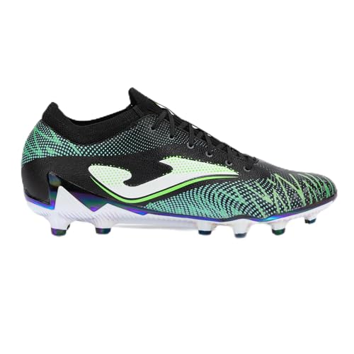 Joma Fußballschuhe FG, Größe 37-46, Einheitsgröße, für Kontrolle und Präzision – Striker Top, Schwarz / Grün, 43 EU von Joma