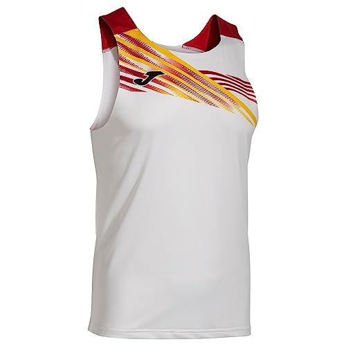 Joma Herren Elite X Tank Top T-Shirt, weiß/rot, S von Joma