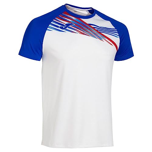 Joma Herren Elite X Tshirt, Weiß/Königslbau, XXS von Joma