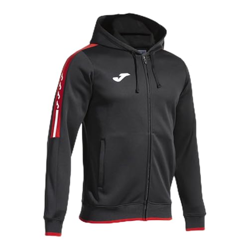 Joma Herren Olimpiada Kapuzenpullover, Schwarz/Rot, Small von Joma