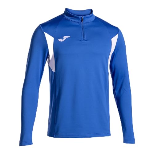 Joma - Herren-Sweatshirt - Winner III - halber Reißverschluss, Weiß (Royal Blanco), XS von Joma