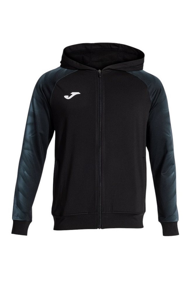 Joma Kapuzenpullover Kapuzenjacke Elite XI Full-Zip (Fleece-Futter) schwarz/anthrazitgrau von Joma