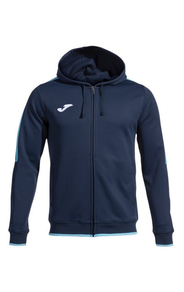 Joma Kapuzenpullover Kapuzenjacke Olimpiada Full-Zip (Fleece-Futter) marineblau/türkis von Joma