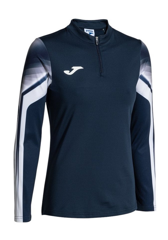 Joma Langarmshirt Elite XI (Sweatshirt, Half-Zip) marineblau/weiss Damen von Joma