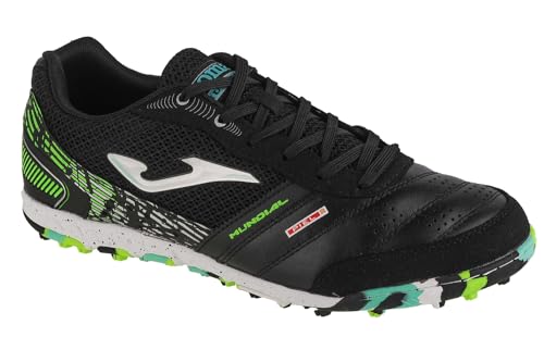 Joma Mundial 2401 TF MUNS2401TF, Herren, Turfschuhe, Black/Silver/Green, 41 EU von Joma