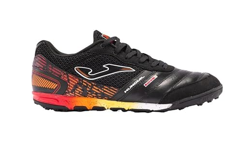 Joma Mundial 2401 TF MUNW2401TF, Herren, Turfschuhe, Black/Orange/Red, 42 EU von Joma