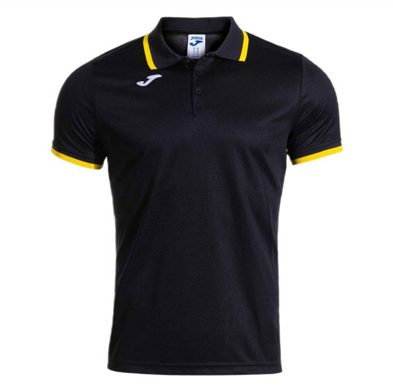 Joma Poloshirt Combi Premium (komfortable Passform, atmungsaktiv) schwarz/gelb Herren von Joma