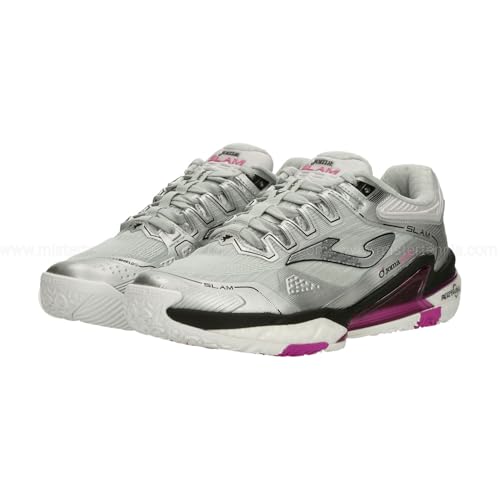 Joma Slam Lady 2512 Grau – Modell TSLALW2512OM – Padelschuh für Damen, Grau Pink, 40 EU von Joma