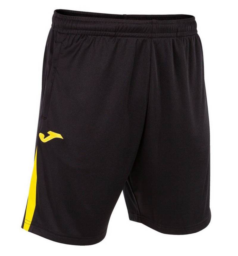 Joma Sporthose Bermuda Championship VII (100% Polyester) kurz schwarz/gelb Herren von Joma