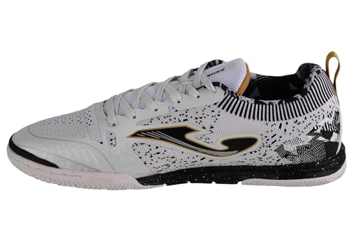 Joma Tactico 2402 IN TACS2402IN, Herren, Hallenschuhe, White/Black/Gold, 42 EU von Joma