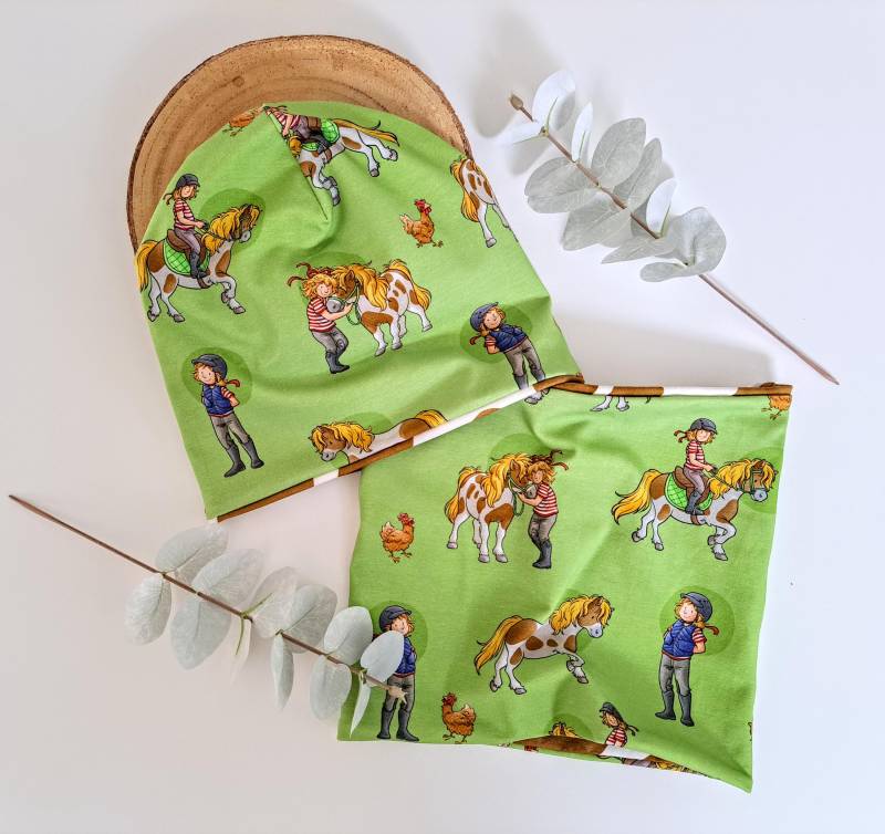 Beanie, Mütze, Loopschal, Meine Freundin Conni Mit Flecki von JomaLuna