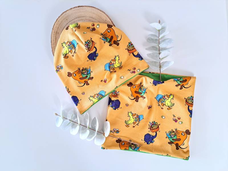 Beanie, Mütze, Loopschal, Sendung Mit Der Maus von JomaLuna