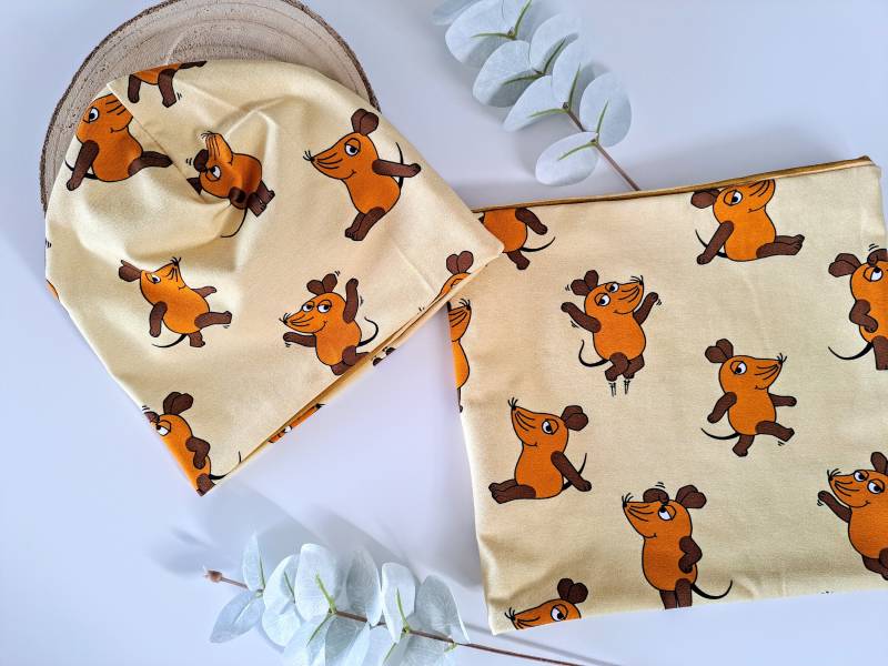 Beanie/Mütze Loopschal Sendung Mit Der Maus von JomaLuna