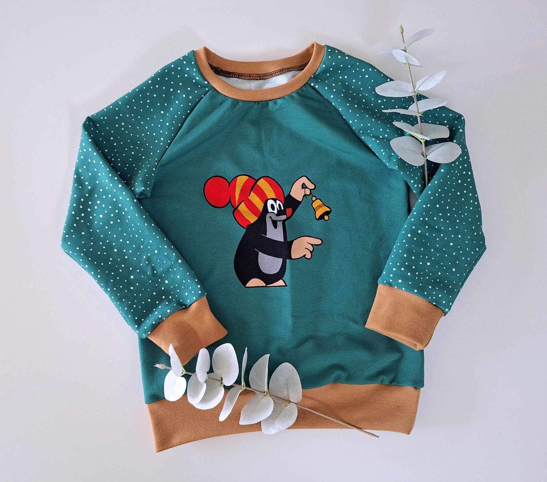 Raglanshirt, Langarmshirt, Pullover, Der Kleine Maulwurf, Weihnachten, Winter von JomaLuna