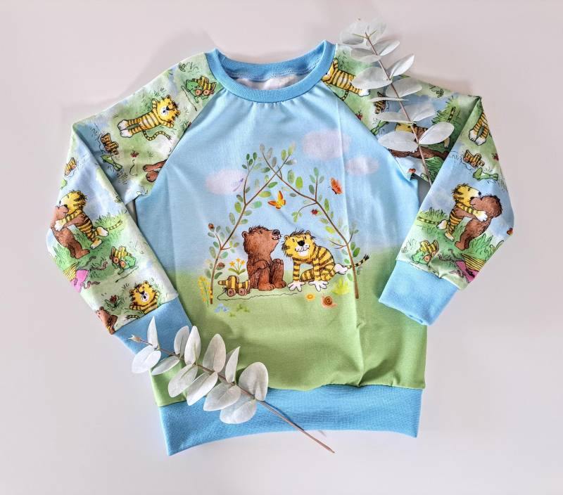 Raglanshirt, Langarmshirt, Pullover, Janosch Traumstunde, Tigerente von JomaLuna